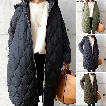 Priscilla – Parka casual con capucha y estampado