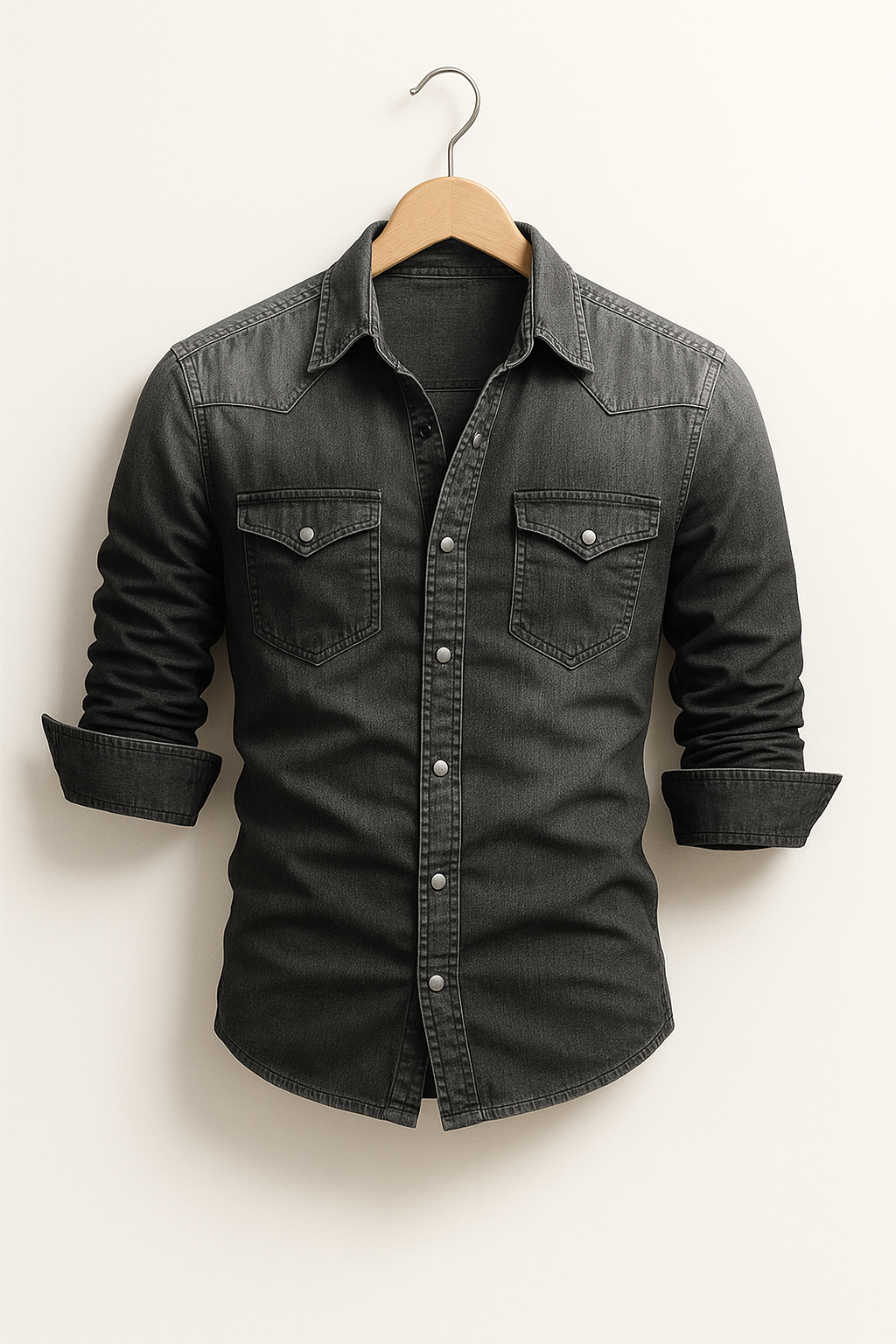 Maxime - Camisa holgada de mezclilla para hombres