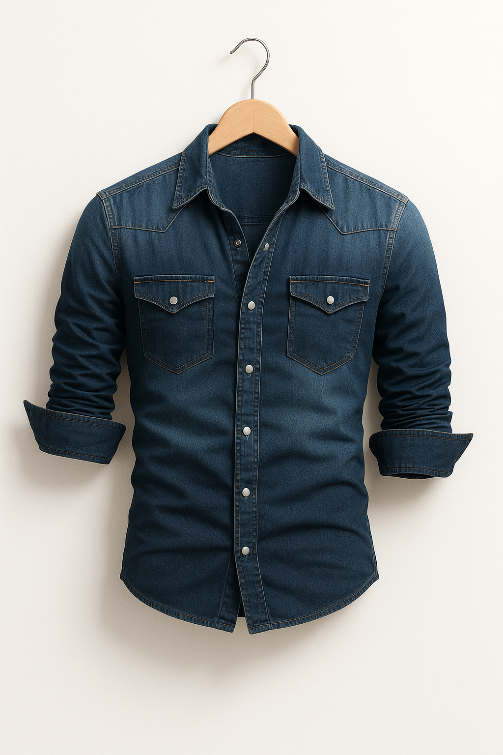 Maxime - Camisa holgada de mezclilla para hombres