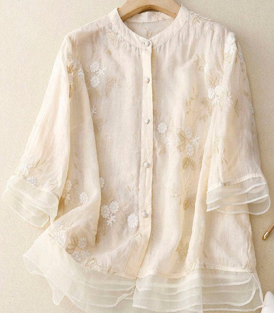 Eloise - Blusa con elegante bordado refinado