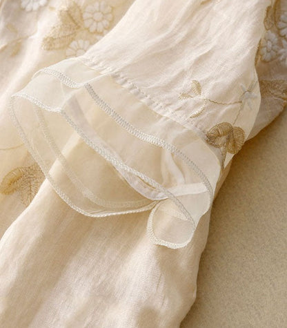 Eloise - Blusa con elegante bordado refinado