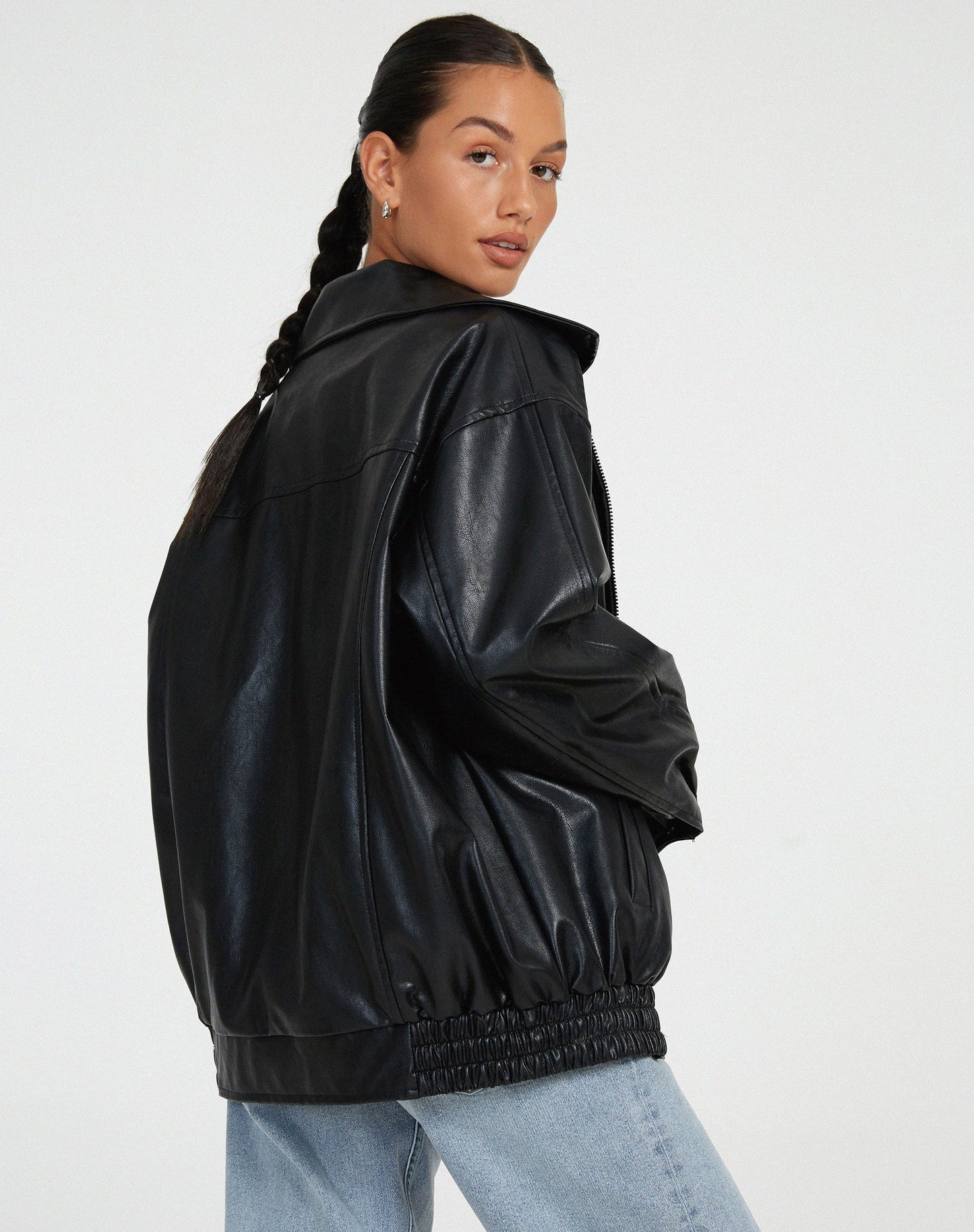 Anouk – Chaqueta de Cuero para Mujer Ancha