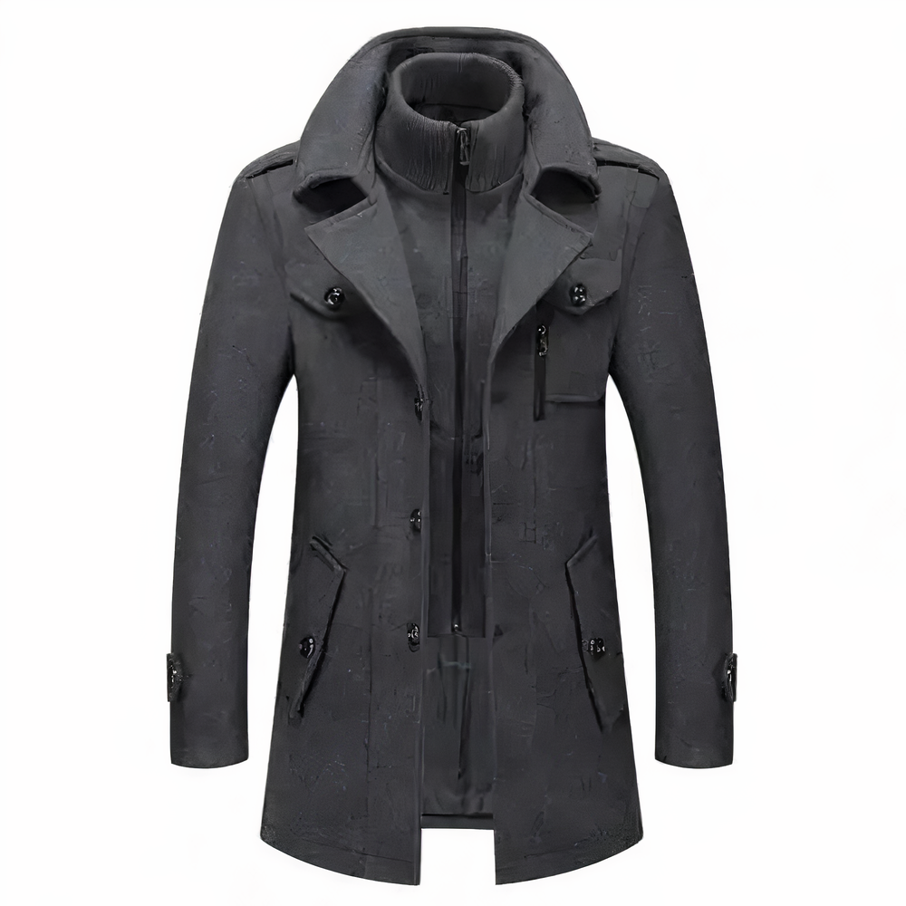 Grayson – Chaqueta Moderna con Doble Cuello para Hombre