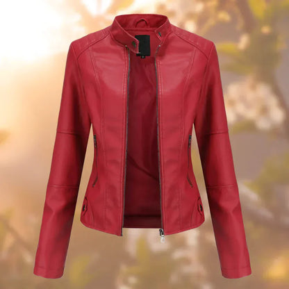 Hallec – Chaqueta de Cuero para Mujer