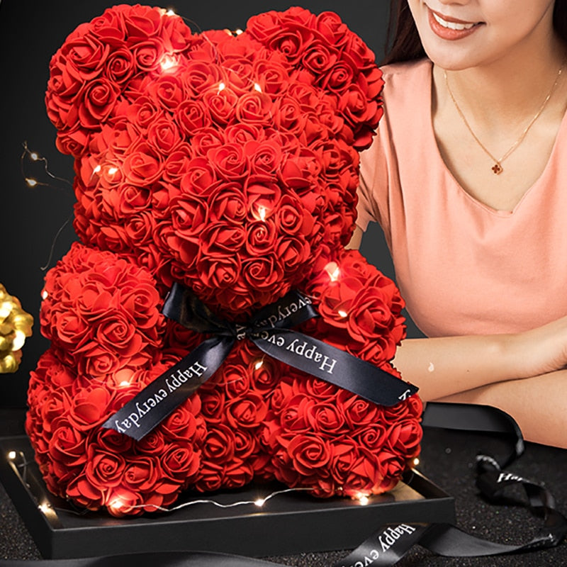 Adorbs – Osito de rosas en caja LED