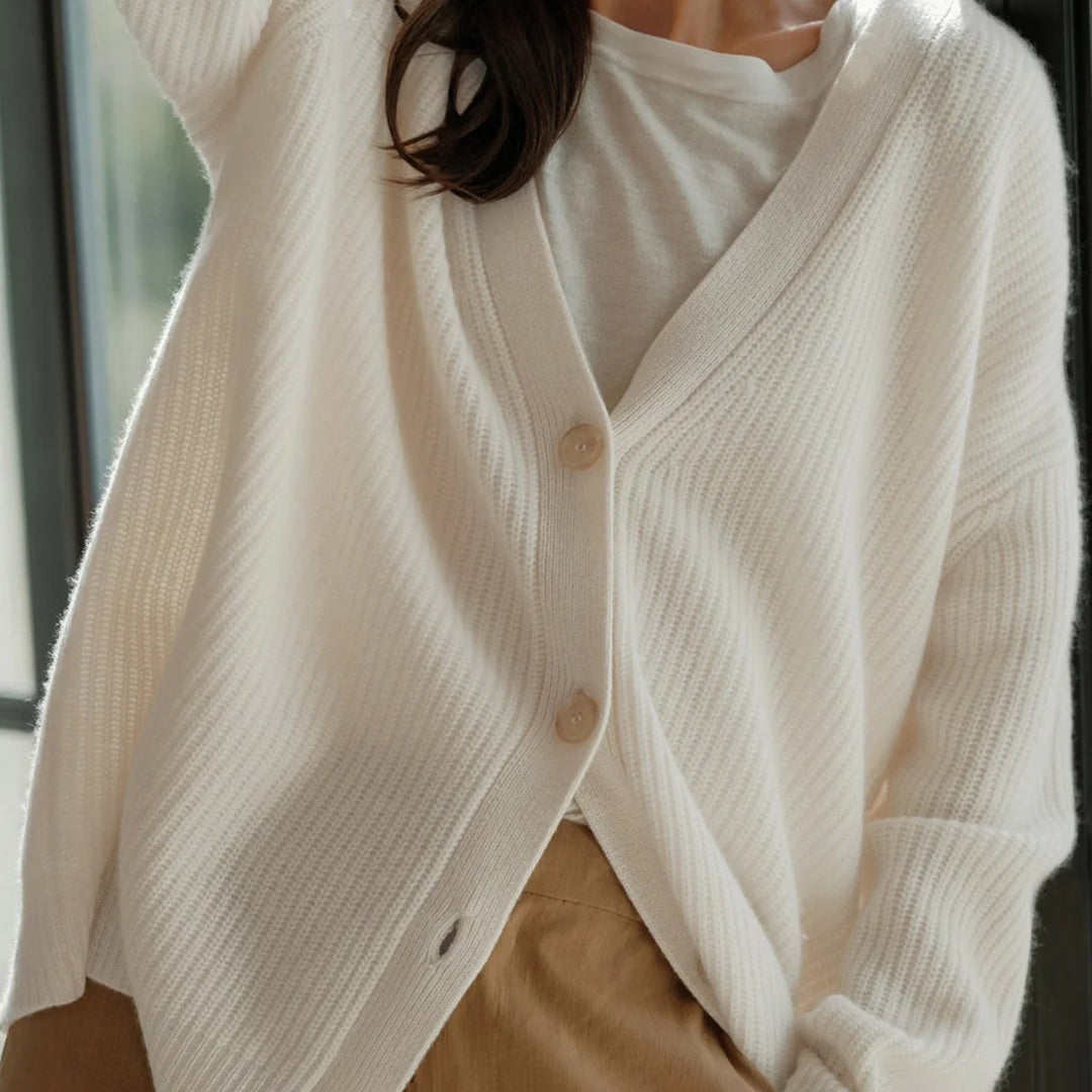 Leah – Cardigan de Cashmere Extra Largo