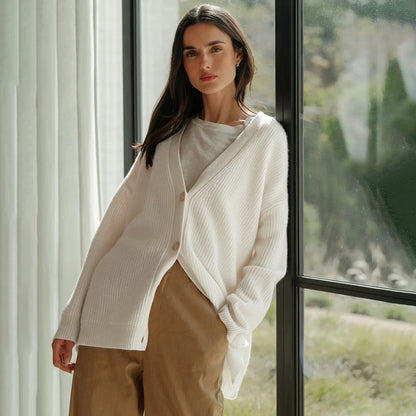 Leah – Cardigan de Cashmere Extra Largo
