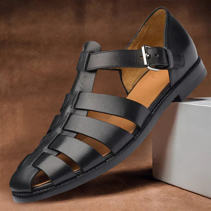 Blynn - Sandalias de Cuero Elegantes para Hombres