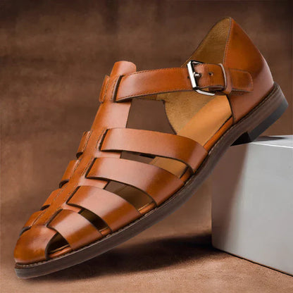 Blynn - Sandalias de Cuero Elegantes para Hombres