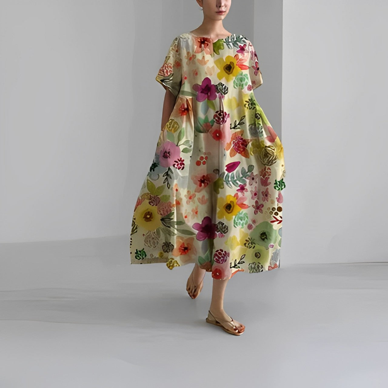 Ronja – Vestido Suelto Impreso