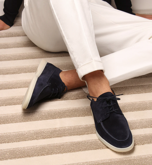 Vilano – Zapatos de cuero tipo mocasín para hombres