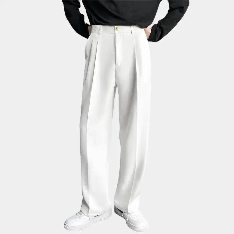 Emil – Pantalones masculinos anchos con pliegues