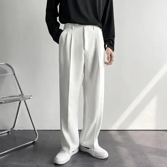 Emil – Pantalones masculinos anchos con pliegues