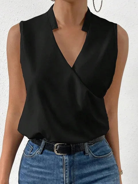 Alina – Ligero Top de Verano con Escote en V