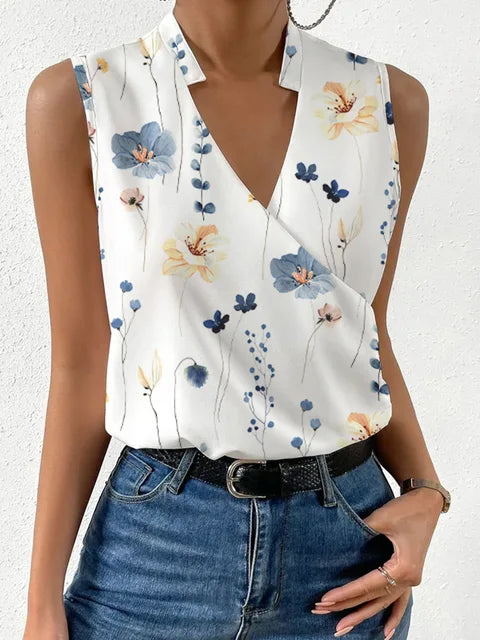 Alina – Ligero Top de Verano con Escote en V