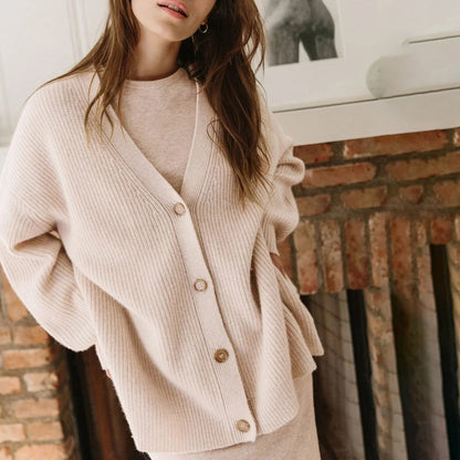 Leah – Cardigan de Cashmere Extra Largo