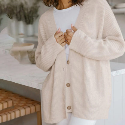 Leah – Cardigan de Cashmere Extra Largo
