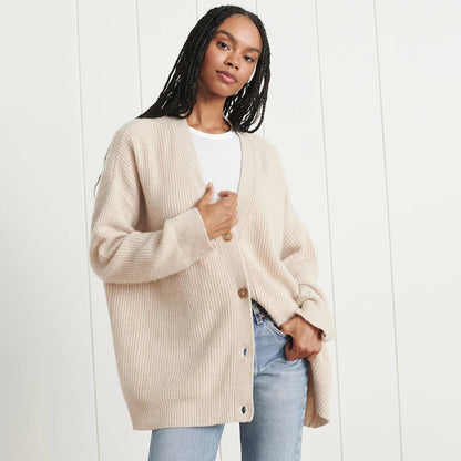 Leah – Cardigan de Cashmere Extra Largo