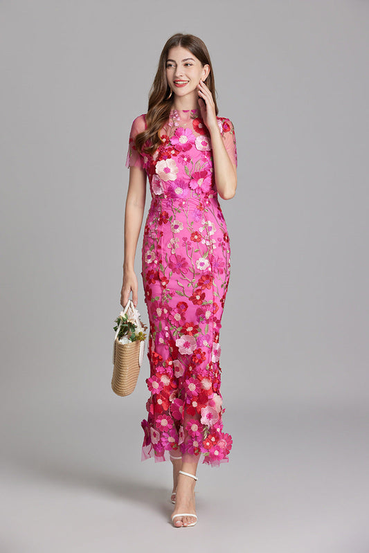 Elina – Vestido Maxi Bordado sin Mangas