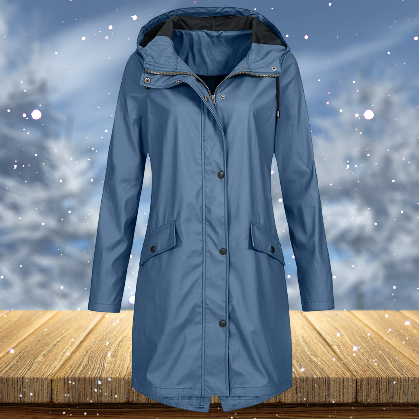 Zenith – Largo impermeable cortavientos