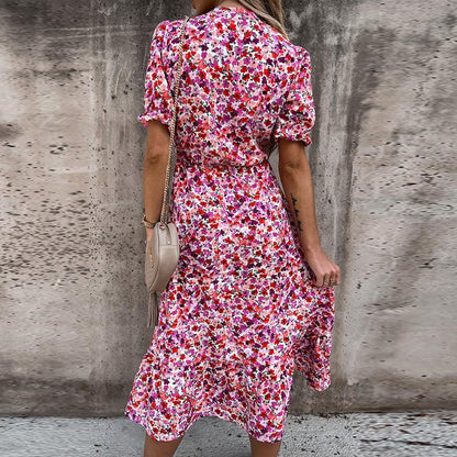 Daina – Falda Floral con Abertura