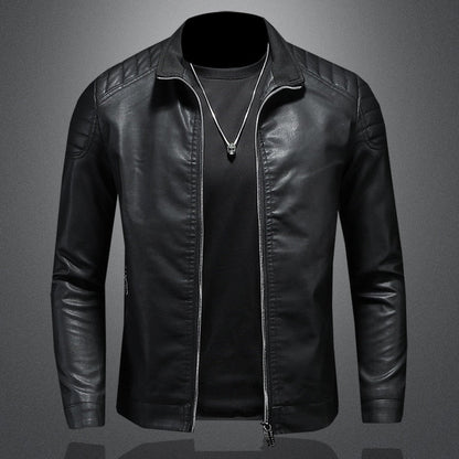 Evan – Clásica Chaqueta de Cuero para Hombres