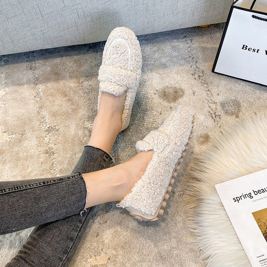 Kathleen - Pantuflas de peluche suaves y modernas para mujer