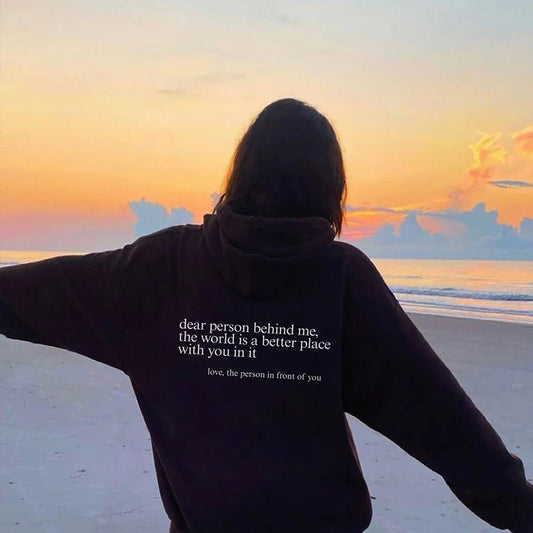 Querida Persona – Hoodie con Estampado en la Espalda