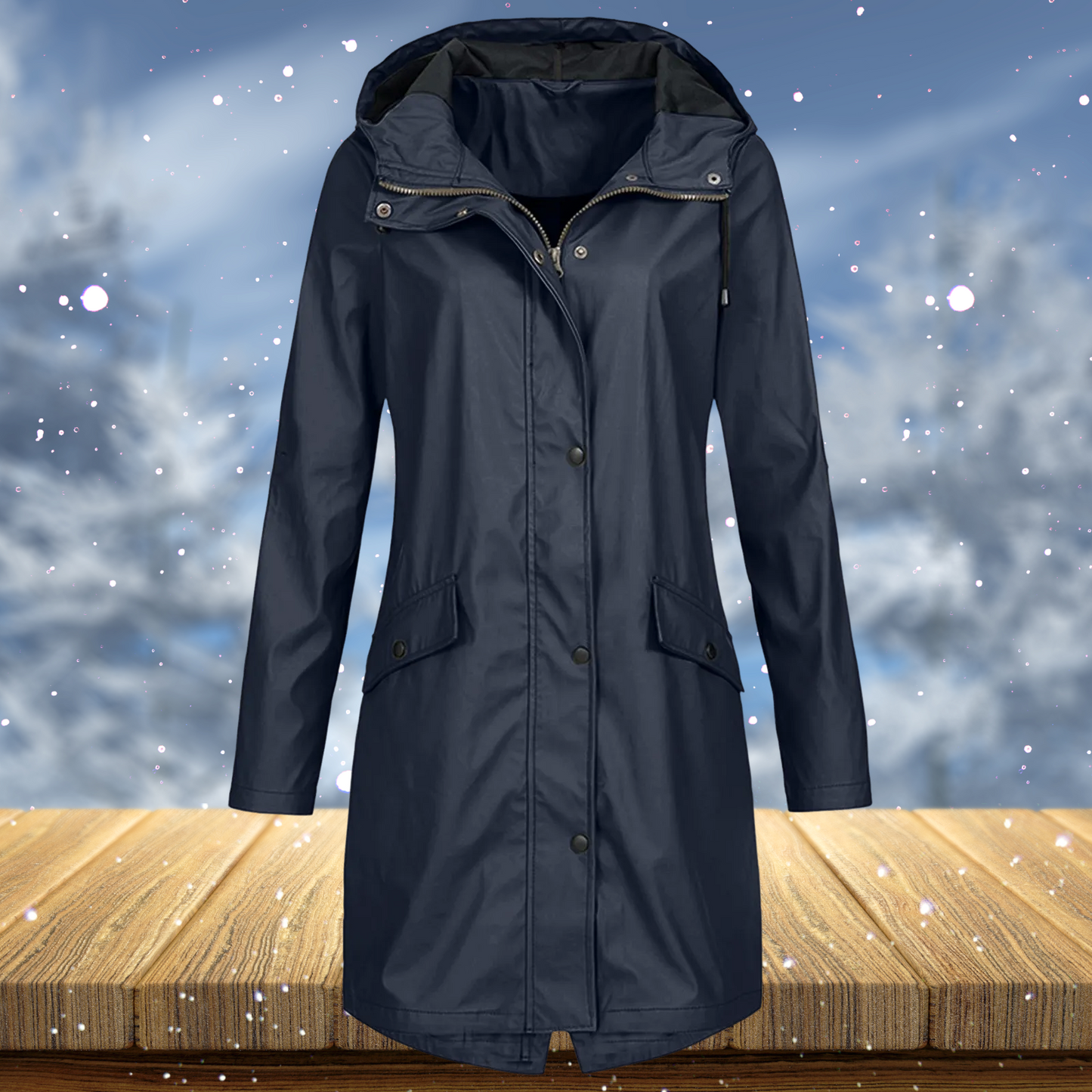 Zenith – Largo impermeable cortavientos