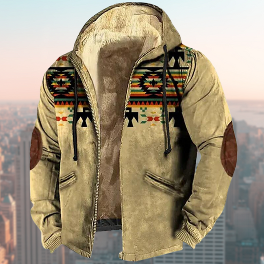 Laszlo – Chaqueta con Capucha Tribal para Hombres