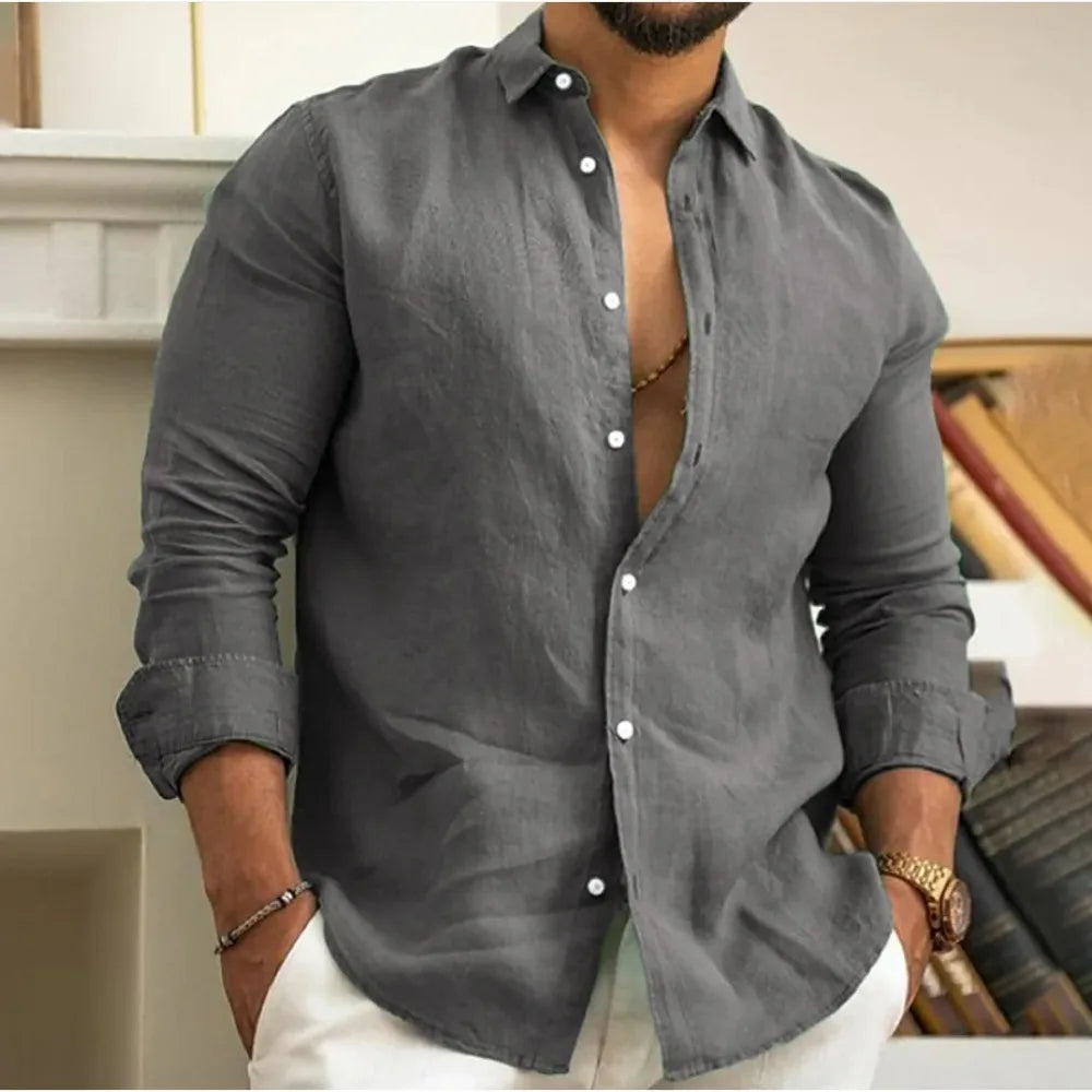 Ronie – Camisa de Lino Transpirable