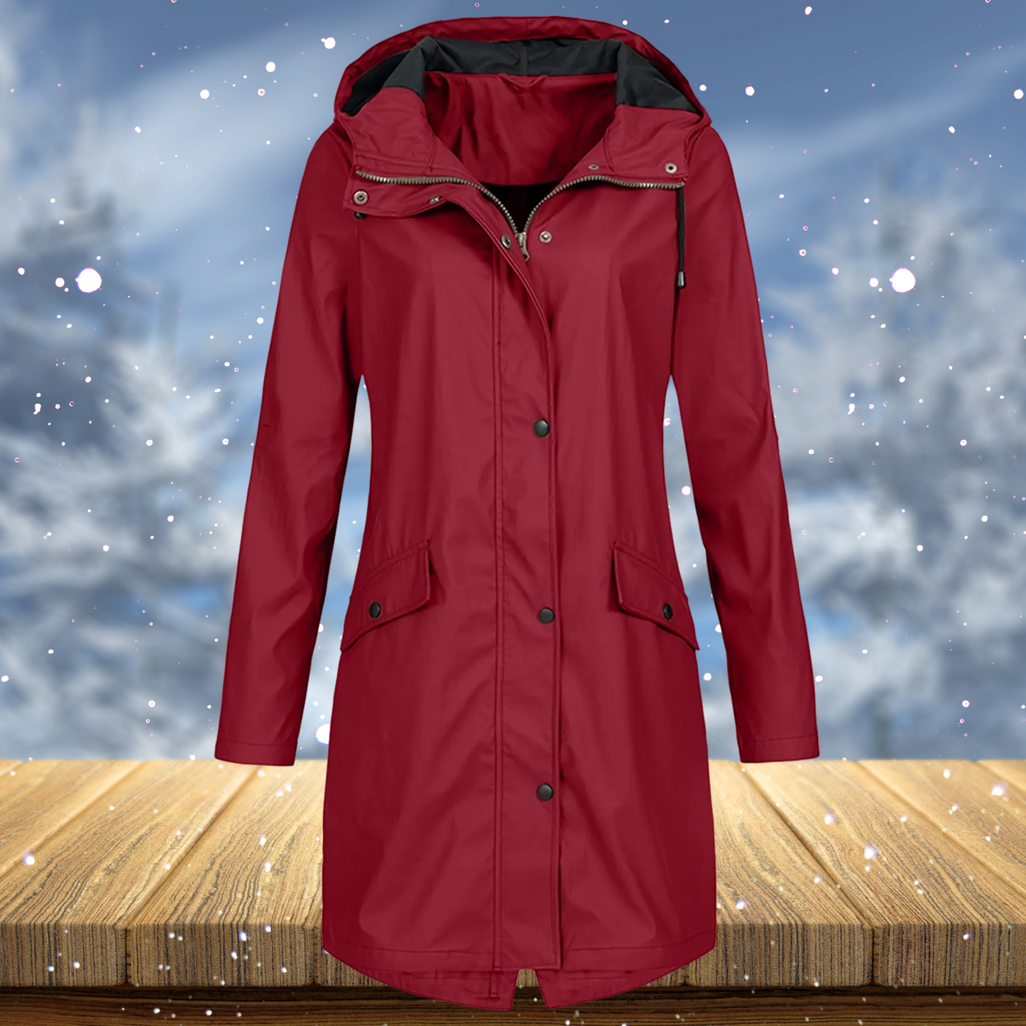 Zenith – Largo impermeable cortavientos