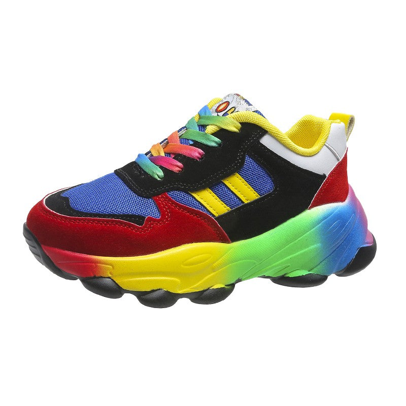 Jolie - Zapatillas coloridas de suela gruesa para mujer