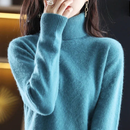 Letizia – Elegante Suéter de Cuello Alto