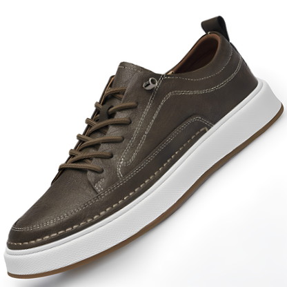 Damion - Zapatillas de Cuero Clásicas para Hombres