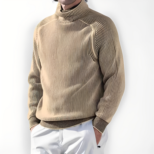 Jarrett - Suéter de cashmere con cuello alto para hombres