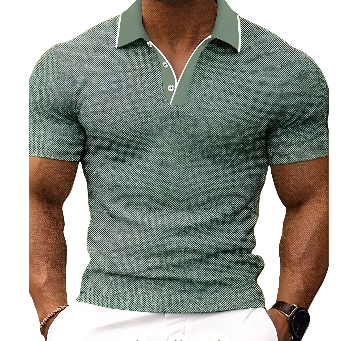Florence - Polo Casual con Botones para Hombres