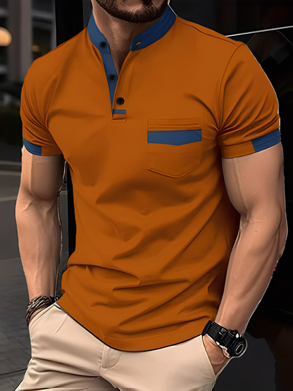 Darwin - Polo ajustado informal para hombres
