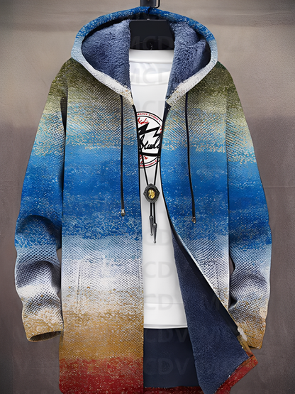 Trenton - Chaqueta moderna con capucha y diseño estampado para hombres