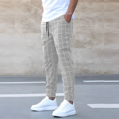 Raynard - Pantalón de cuadros casual para hombres