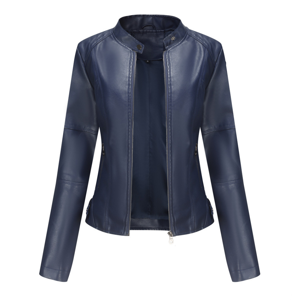 Martha - Chaqueta de cuero elegante y ajustada para mujeres