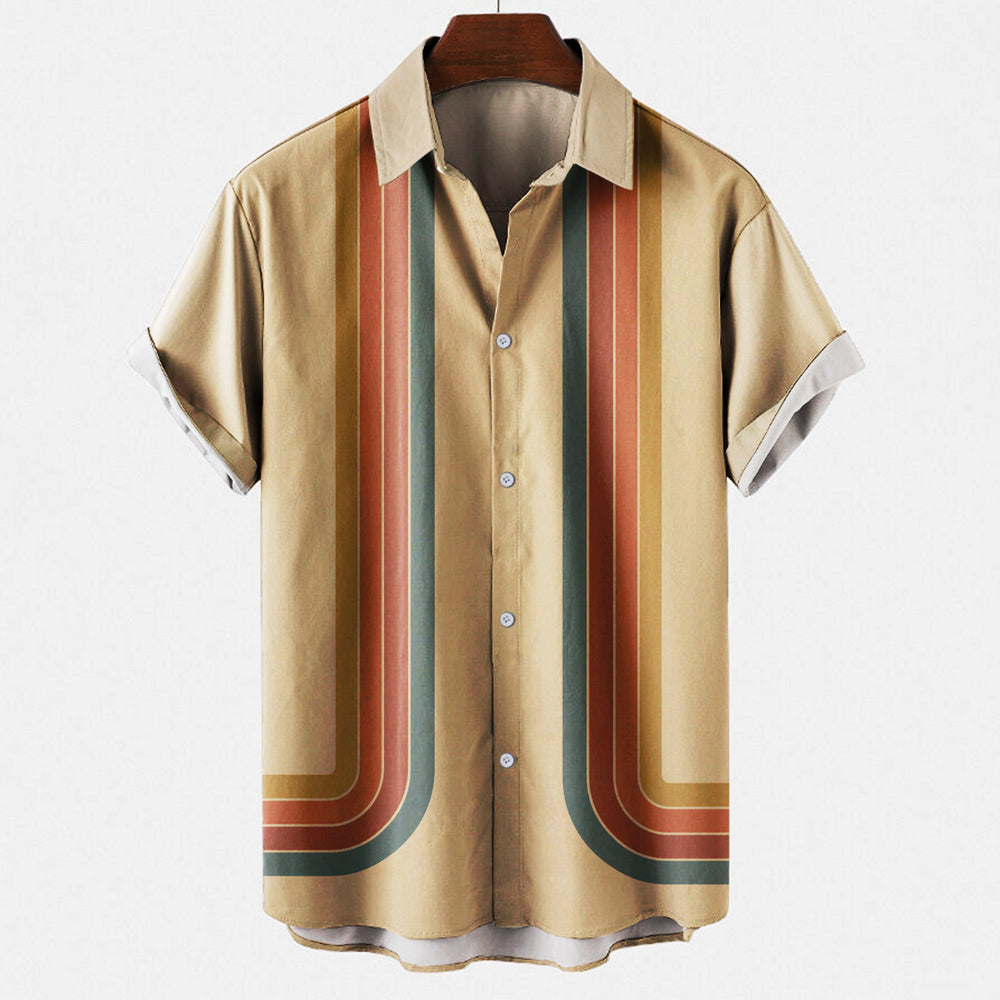 Milo – Camisa retro de verano con mangas cortas