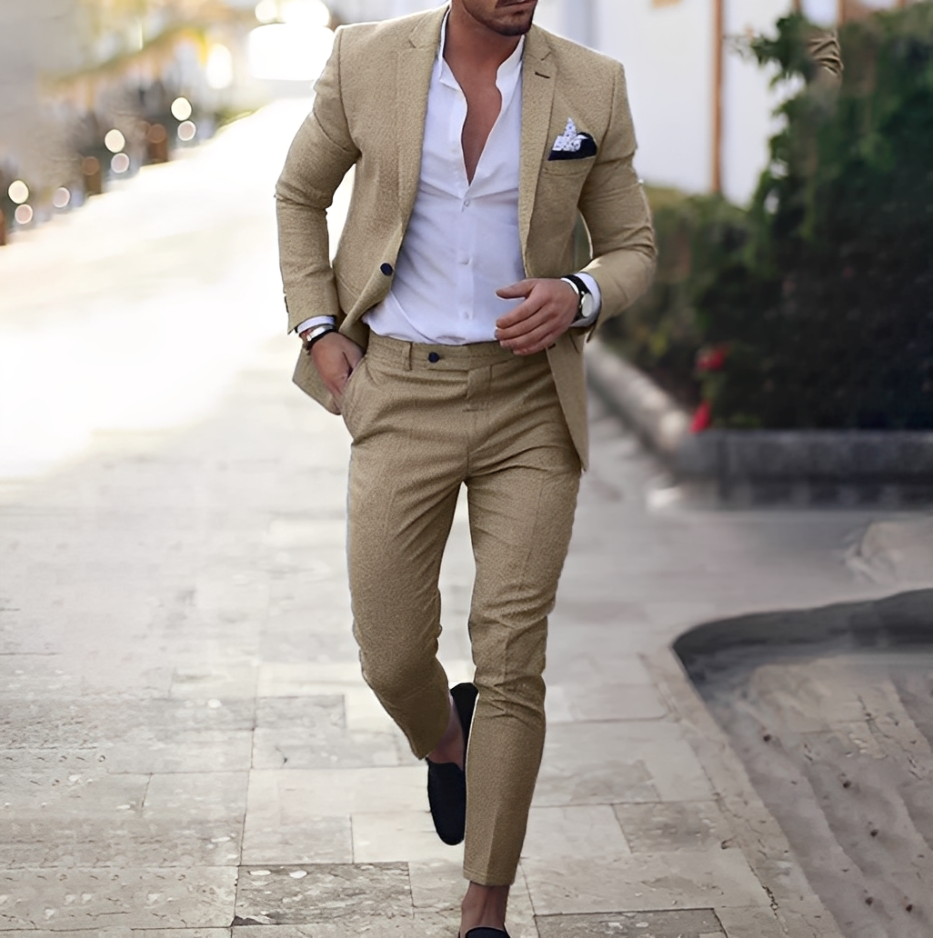 Conjunto – Traje de Hombre de Dos Piezas con Blazer