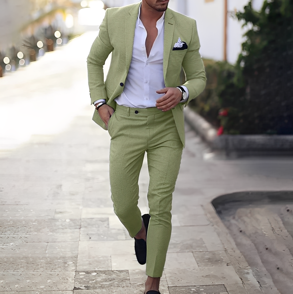 Conjunto – Traje de Hombre de Dos Piezas con Blazer