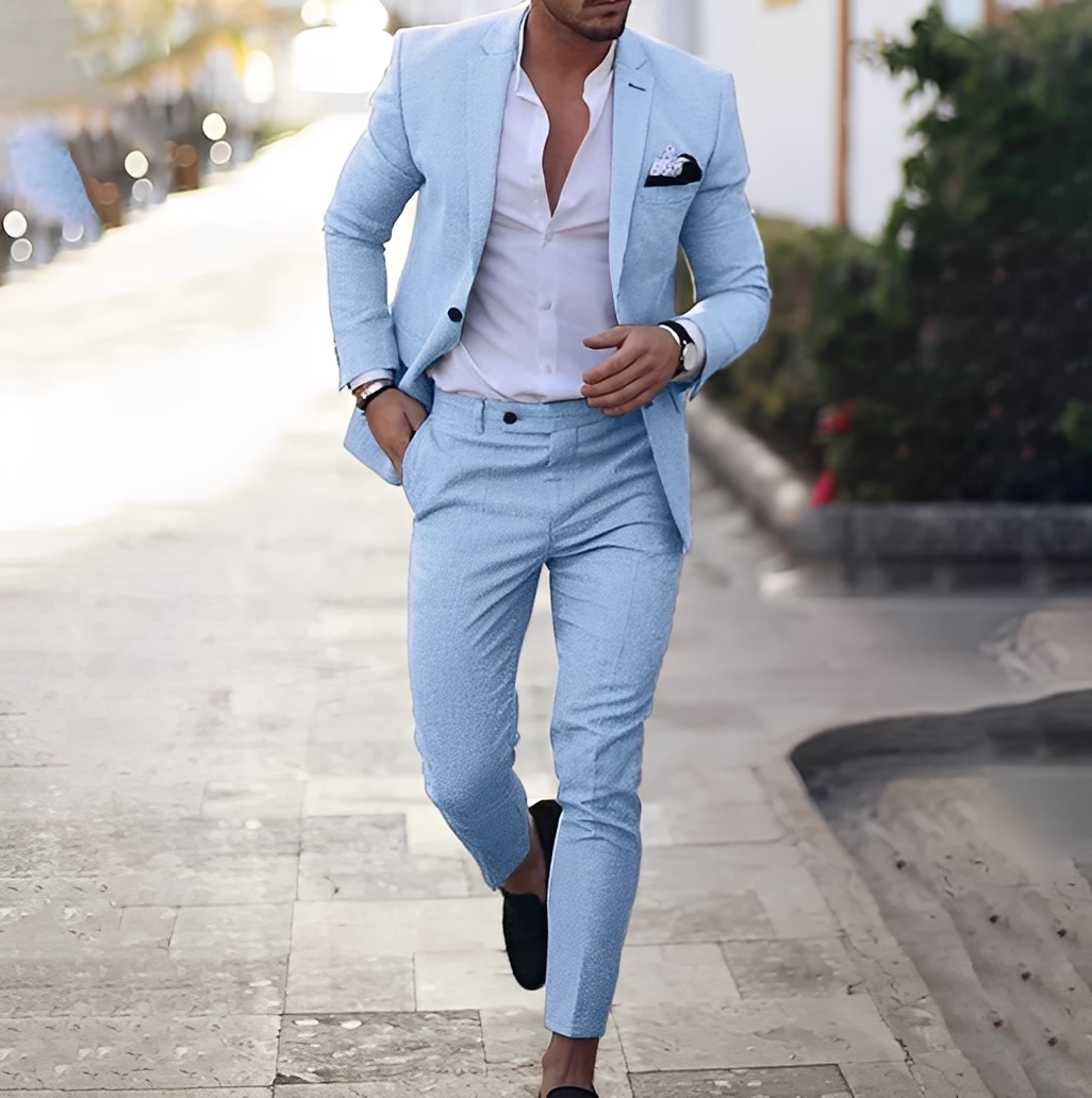 Conjunto – Traje de Hombre de Dos Piezas con Blazer