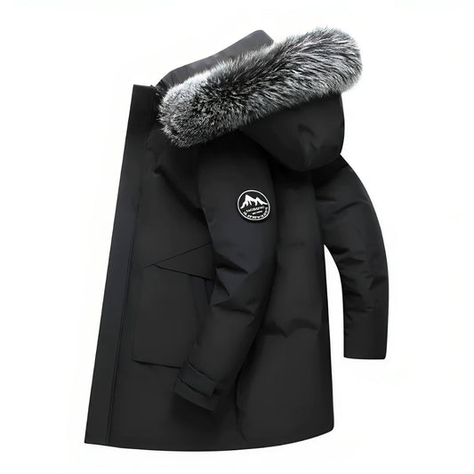Aik – Chaqueta de invierno con capucha de piel