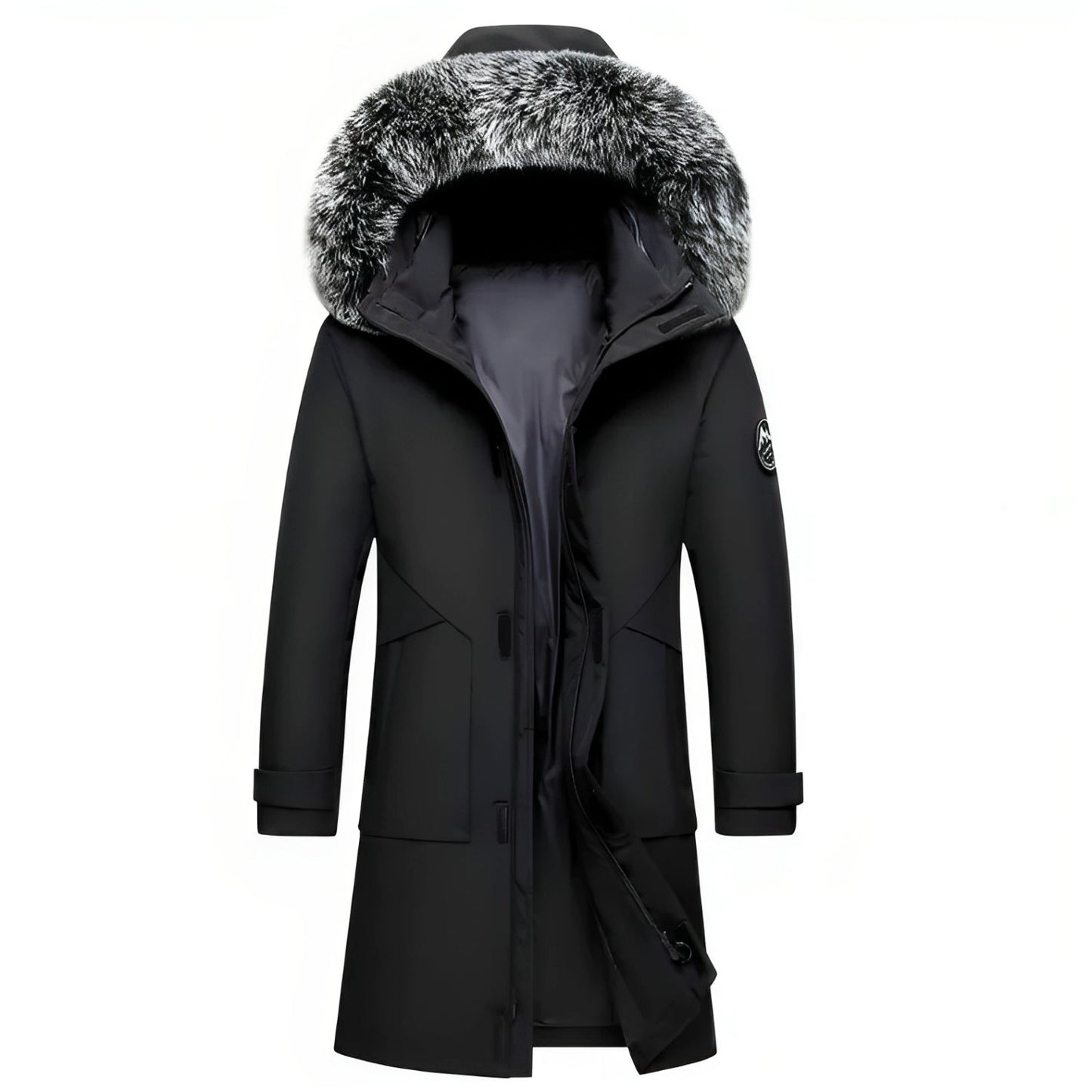 Aik – Chaqueta de invierno con capucha de piel