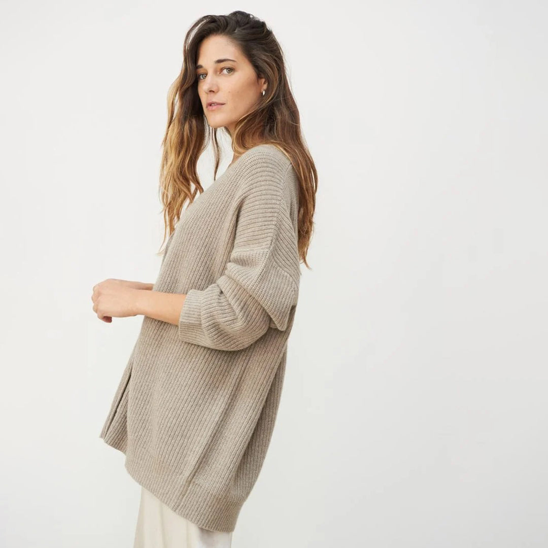 Leah – Cardigan de Cashmere Extra Largo