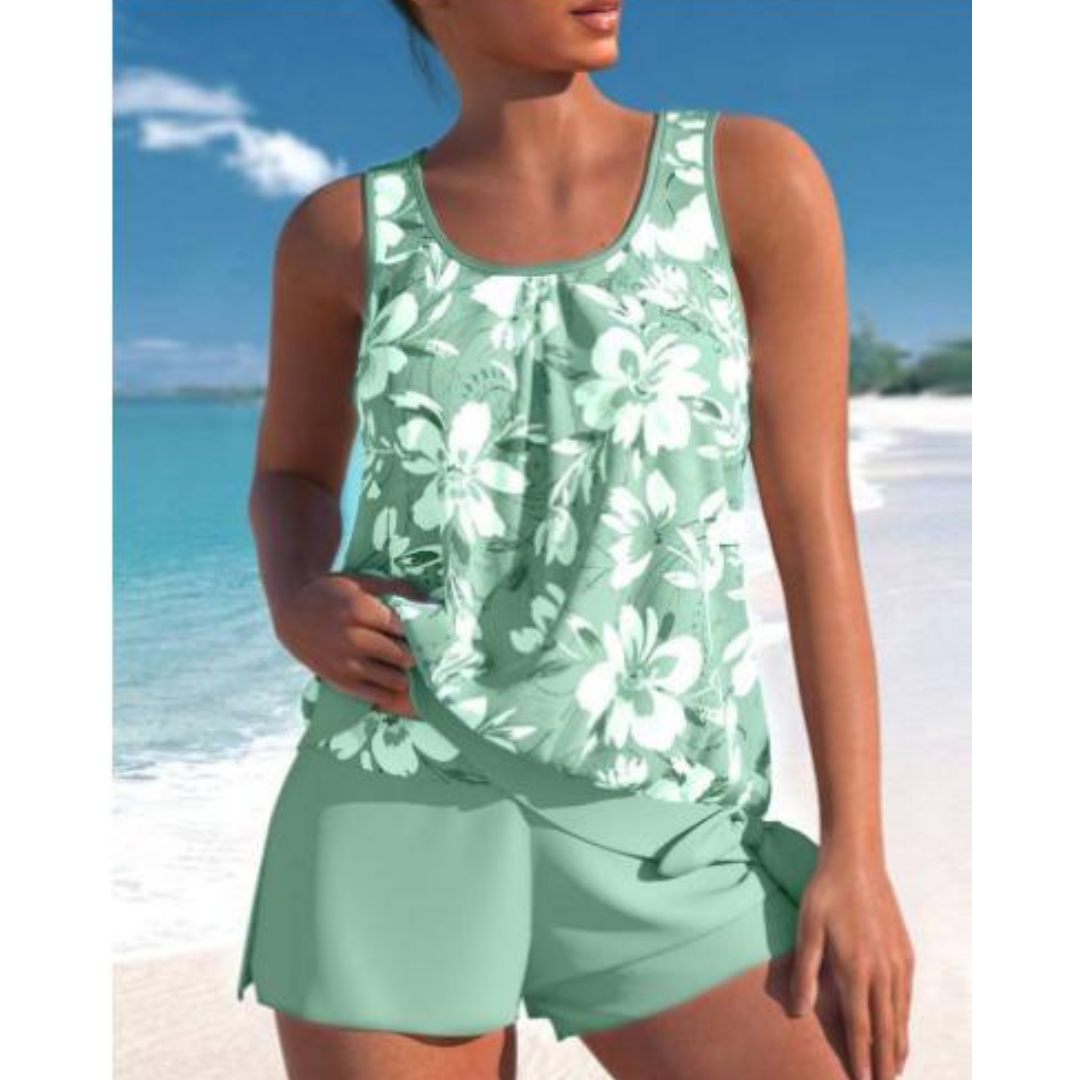 Mira – Conjunto de Tankini de Dos Piezas para el Verano