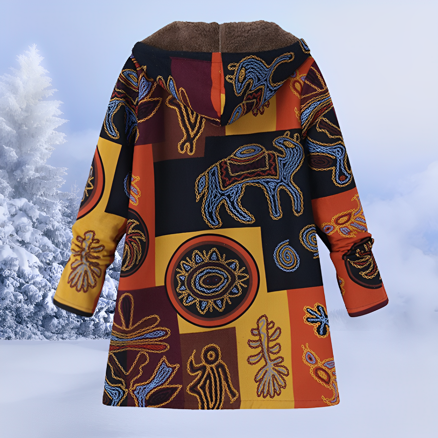 FluffCoat – Chaqueta de Invierno con Estampado